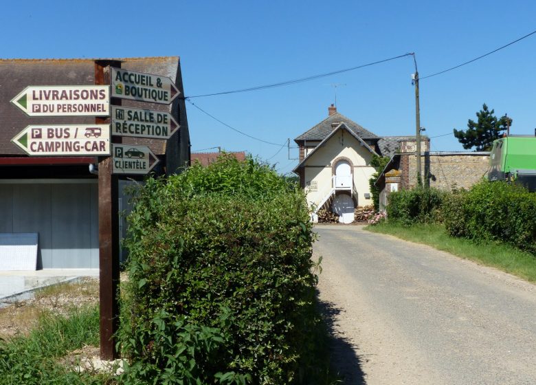 Reception area of ​​the Ferme du Louvier