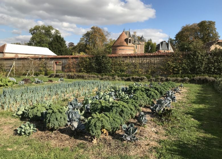 Vegetable garden of the Domaine de Chambray