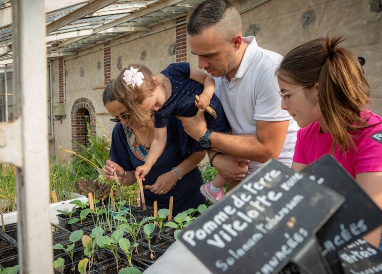 Moestuin van het Domaine de Chambray